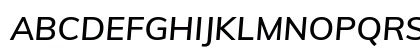 Mulish SemiBold Italic Preview