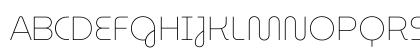 MuseoModerno Thin Regular Uppercase Preview