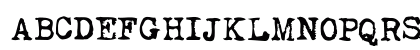 My Underwood Regular Uppercase Preview