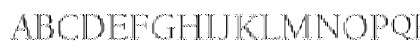 MyFontCode Regular Uppercase Preview