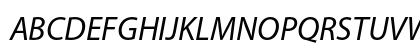 Myriad Italic Preview