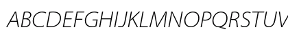 Myriad Pro Light SemiExtended Italic Preview
