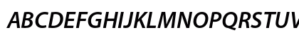 Myriad Pro Light Bold Italic Uppercase Preview