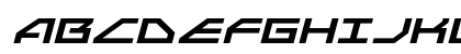 Neo-Navy Expanded Italic Expanded Italic Uppercase Preview