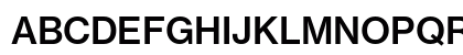 Neue Haas Grotesk T W0465 Regular Uppercase Preview