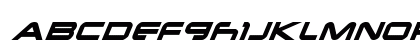 New Mars Italic Uppercase Preview