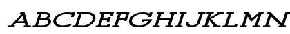 New Binginham Extra-expanded Italic Uppercase Preview