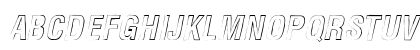Newside FP Outline Alternate Italic Uppercase Preview
