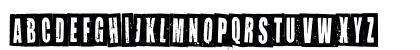 Newspaper Cutout White On Black Regular Preview