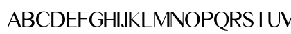 New Timeon Regular Uppercase Preview