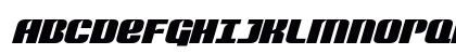 Nightwraith Expanded Italic Expanded Italic Uppercase Preview