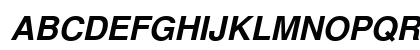 NimbusSanLCY Bold Italic Uppercase Preview