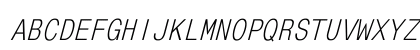 MonoCondensed Italic Preview