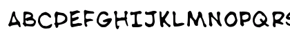 NipCen's Handwriting Regular Regular Uppercase Preview