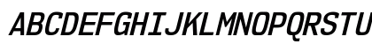 NK57 Monospace Semi-Condensed SemiBold Italic Uppercase Preview