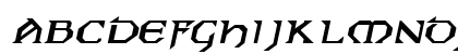 Norman-Extended Bold Italic Uppercase Preview