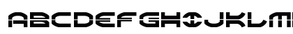 Oberon Laser Regular Uppercase Preview