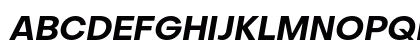 Object Sans Bold Italic Uppercase Preview