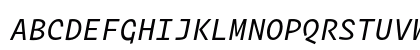 Operator Mono Book Italic Uppercase Preview