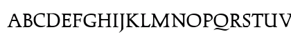 OPTICather Medium Uppercase Preview
