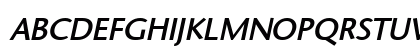 Optimist Bold Italic Uppercase Preview