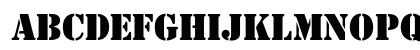 OPTIStencil-Bold Regular Preview