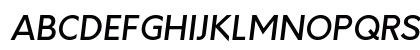 Orkney Medium MediumItalic Uppercase Preview