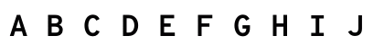 OverpassMono NF Bold Uppercase Preview