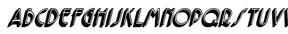 PacificCaps Oblique Uppercase Preview