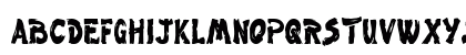 Paint-Condensed Normal Uppercase Preview