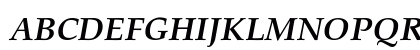 Palatino-BoldItalic Regular Uppercase Preview