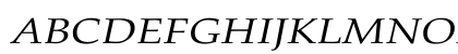 Palatino-Italic Wd Regular Uppercase Preview