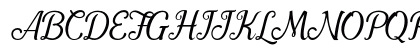 Pamega Script Regular Uppercase Preview