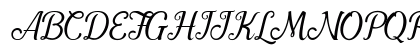 Pamega Script Regular Uppercase Preview
