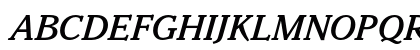 Parkinson MediumItalic Uppercase Preview