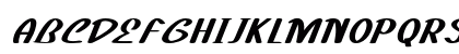 Parkshire Bold Italic Preview