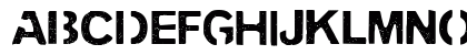 PENCIL STENCIL Regular Uppercase Preview