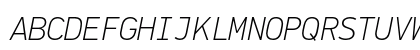 PFDinMono ExtraLight Italic Preview