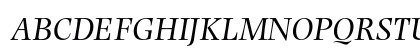 Photina MT Std Italic Uppercase Preview