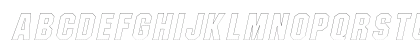 PittsburghOutline Oblique Uppercase Preview