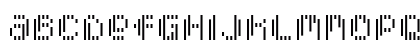 Pixcel Vertical Scan Uppercase Preview
