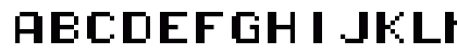 Pixel Operator Mono HB 8 Regular Uppercase Preview