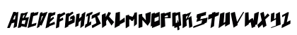 pixelpunk Italic Uppercase Preview