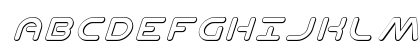 Planet N 3D Italic Uppercase Preview