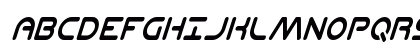 Planet N Compact Condensed Italic Condensed Italic Uppercase Preview