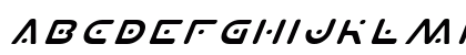 Planet X Italic Italic Uppercase Preview