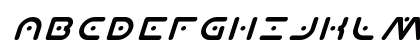 Planet X Italic Italic Uppercase Preview