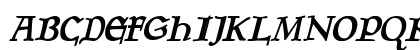 Planewalker Bold Italic Uppercase Preview
