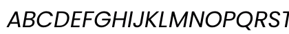 Poppins Italic Preview