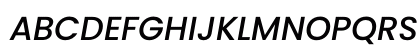 Poppins Medium Italic Preview